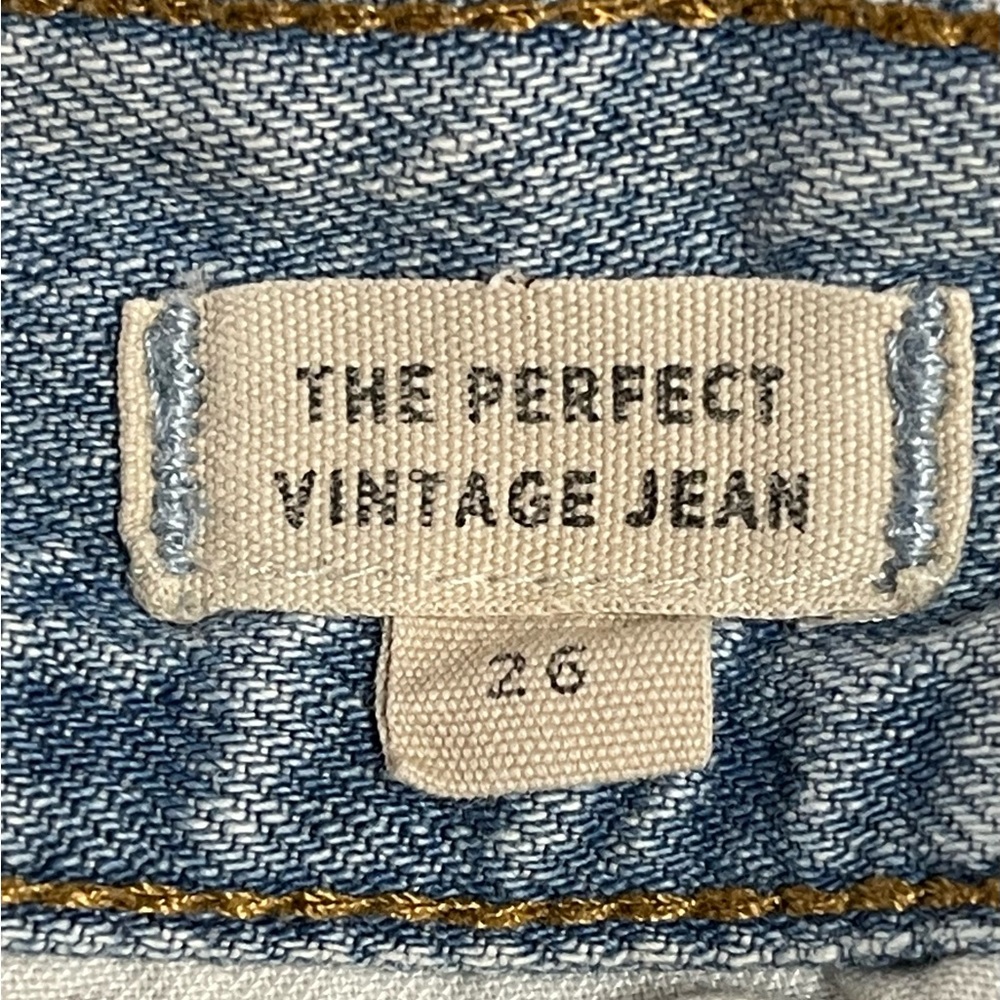 Madewell The Perfect Vintage Jean Distressed Size 26 - Picture 10 of 14